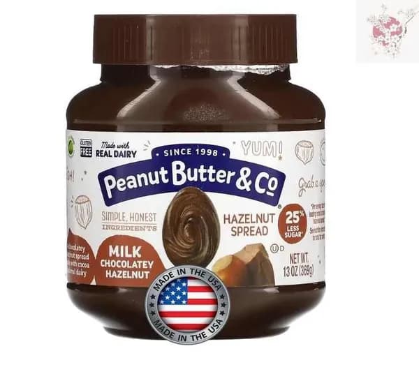 Peanut Butter & Co., Спред из фундука, молочный шоколад и фундук, 369 г