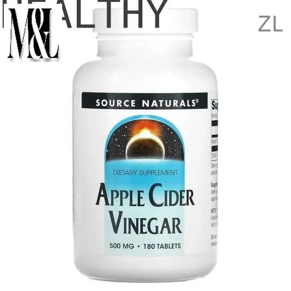 Source Naturals, яблочный уксус, 500 мг, 180 таблеток ZARA.
