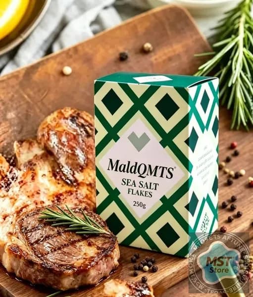 Хлопья морской соли Maldqmts, поваренная соль, 250 г