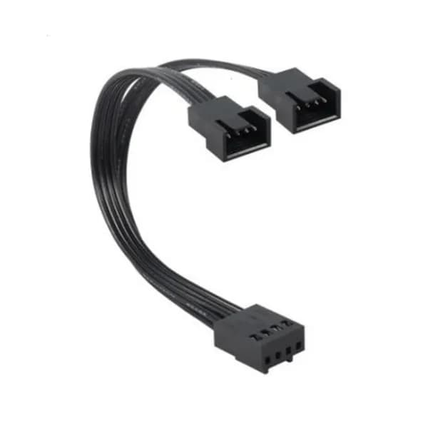 Кабель-удлинитель 4Pin PWM Fan Splitter 1 на 2 черный 13см
