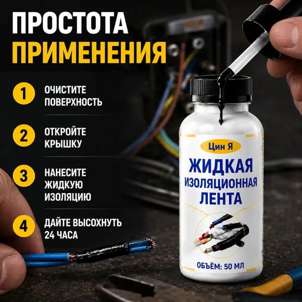 Изолента 10 мм 10 м, 1 шт.