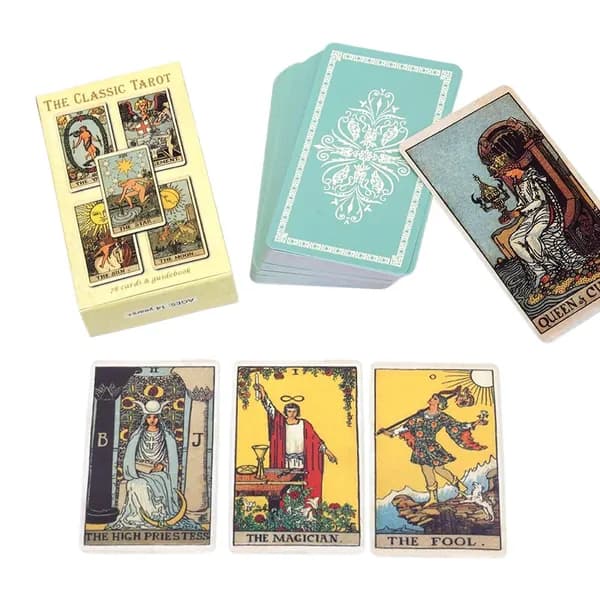For 78pcs CLASSIC TAROT Колода Таро,Колода карт Таро