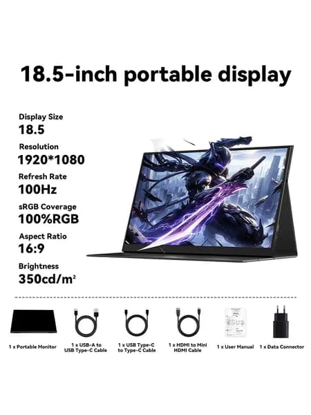 SOYO 18.5" Монитор, IPS, 1920x1080 Full HD, 120 Гц, черный