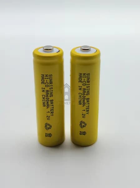Аккумулятор Sunrising Ni-Cd, АА, 1.2V, 600mAh, с наконечником, 2шт