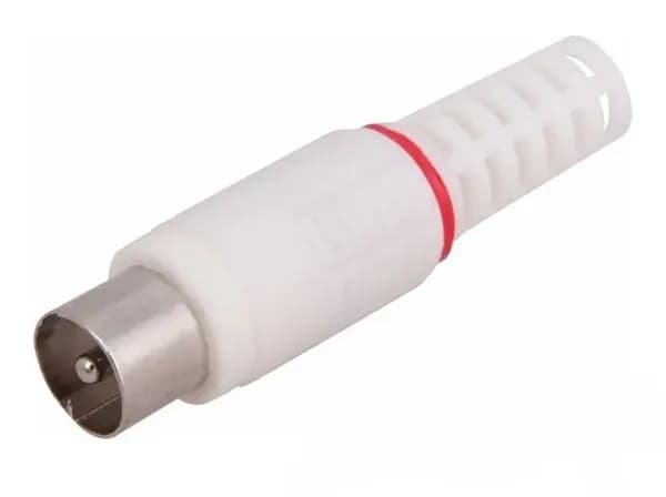 Разъем PROconnect, штекер TV, без пайки, белый 05-2041-2 (1 шт)