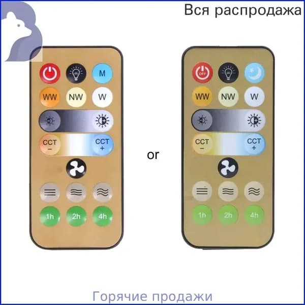 (1 шт.) Специальный пульт дистанционного управления подсветкой вентилятора (новый)