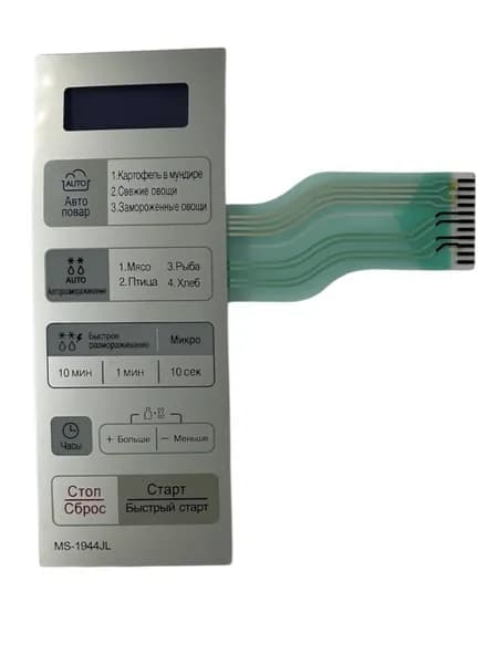 LG MFM41874401 Панель управления, мембрана для микроволновки MS-1944JL серебристый, 11pin
