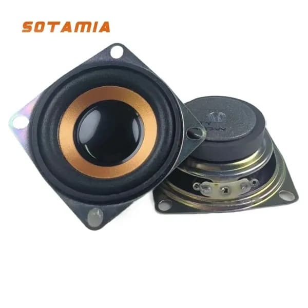 SOTAMIA 2Pcs 2-дюймовый Полнодиапазонный динамик 52 мм 4 Ом 3 Вт для домашнего кинотеатра Аудио Звуковой динамик