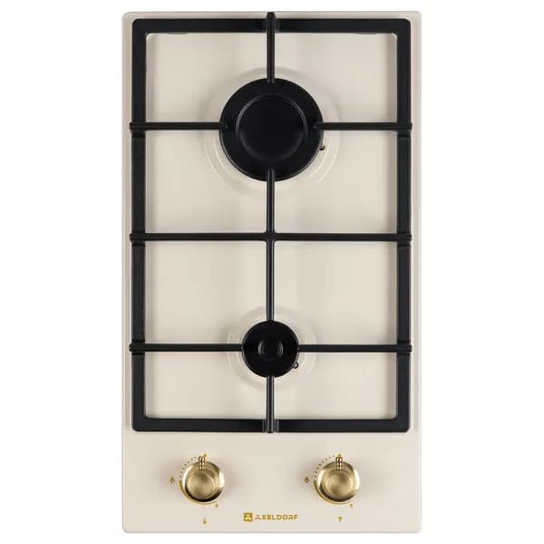 Варочная поверхность газовая AXELDORF GH-0302 RETRO, 30 см., эмаль, газ-контроль , чугунная решетка