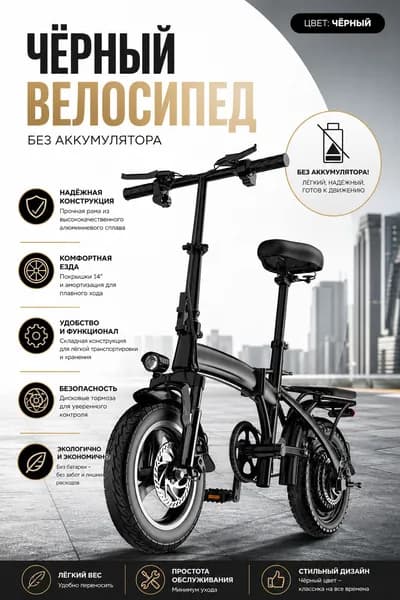Электровелосипед 2026, 400 Вт
