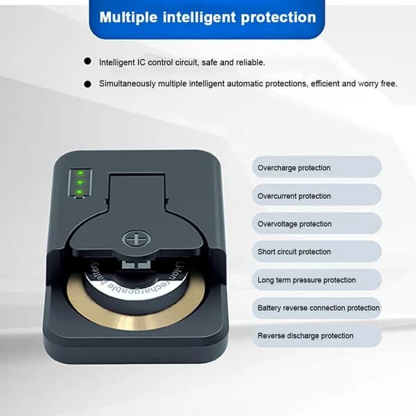 Type-C Кнопка для монет зарядное для CR1625 CR2032 LIR2025 Автомобильный ключ пульт дистанционного управления зарядное устройство2 LIR2025