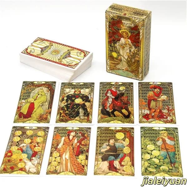 Колода Таро Golden Art Nouveau, 78 карт, мелованная бумага