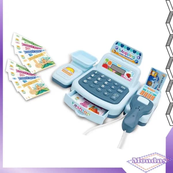 Кассовый аппарат с сканером, обучающий, для детей 3-8 лет