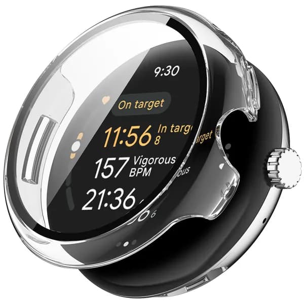 Закаленное стекло и пленка для Google Pixel Watch 3 (41/45 мм), устойчивые к царапинам