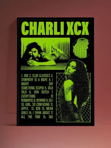 Постер на стену Charli XCX без рамы (29,7х42см)