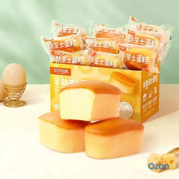 Сладкий и нежный, вкусный чизкейк 400 г (около 12 штук) Питательный завтрак для всей семьи, перекус в полночь, ежедневное развлечение, чтобы удовлетворить ваши аппетиты.