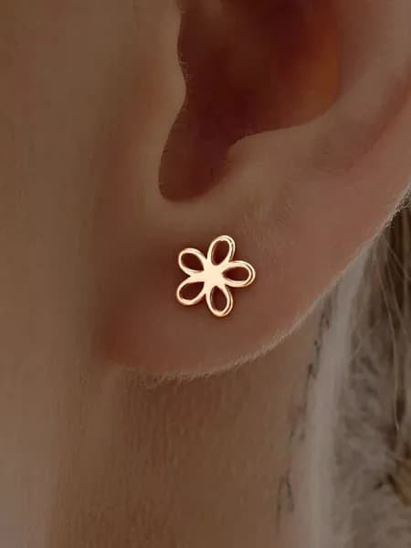 Серьги пусеты гвоздики женские серебряные 925 ювелирные
