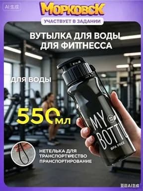 Спортивная бутылка, 550 мл