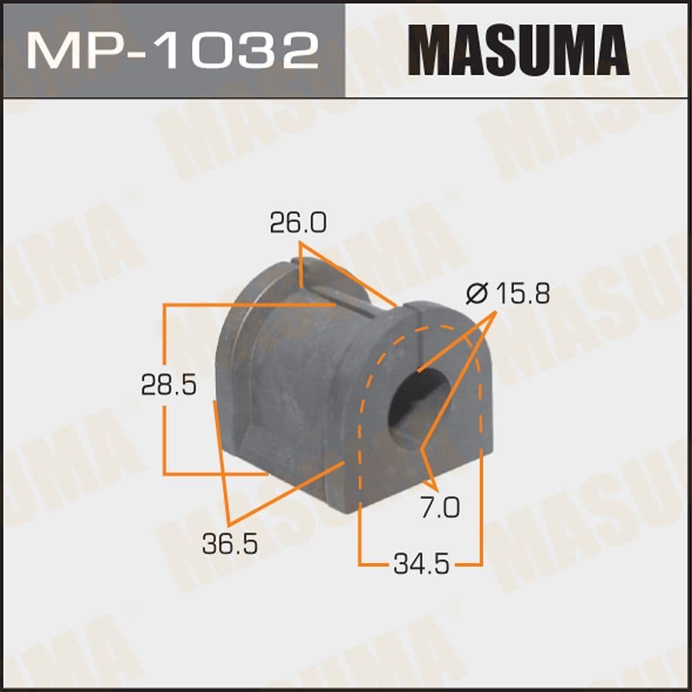 Втулка стабилизатора заднего ддя Mitsubishi Outlander CU# 2002-2006 MP-1032 MASUMA
