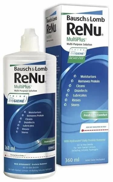 Раствор для контактных линз Bausch&Lomb ReNu MultiPlus 360 мл.