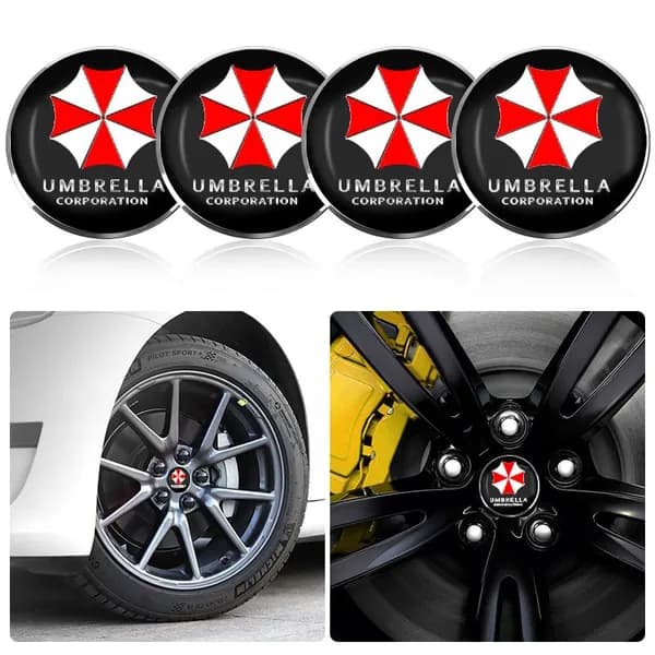 4 штуки Зонтик (Umbrella) автомобильных колпачков для ступиц диаметром 56 мм