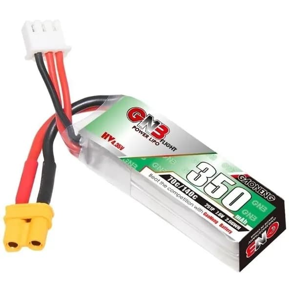 Аккумулятор Li-Po GNB 350mah 2S1P 7.6V HV 70C XT30