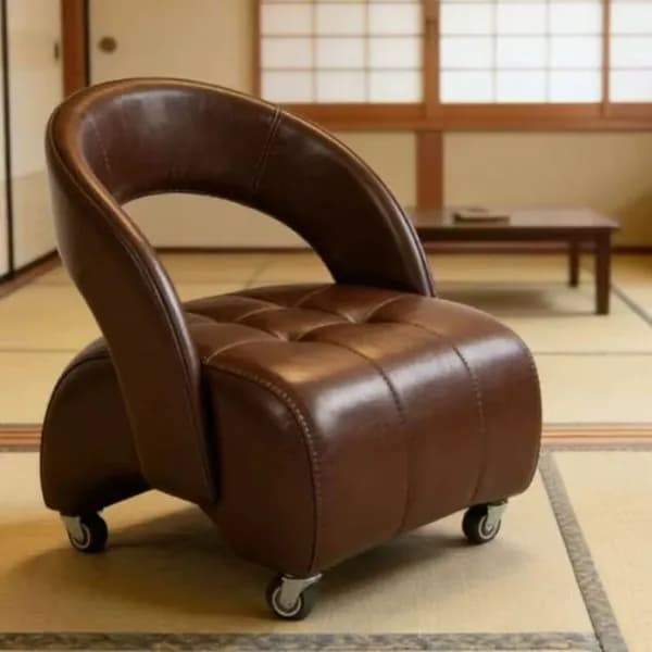 Кушетка, механизм Нераскладной, 40х42х47 см,темно-коричневый