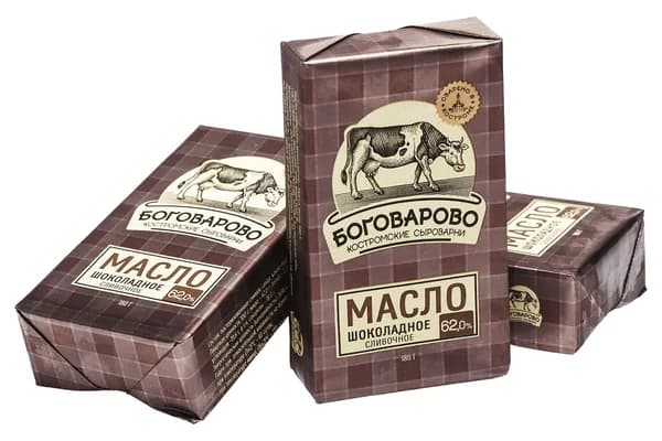 Масло сливочное БОГОВАРОВО шоколадное 180 г 62%