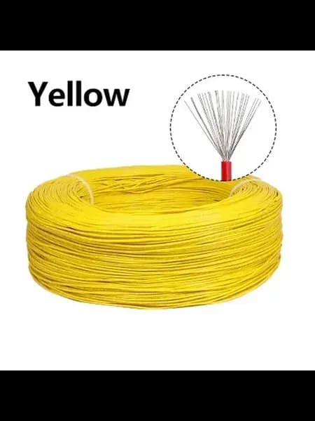 Желтый провод UL1007 16 AWG, 5 метров