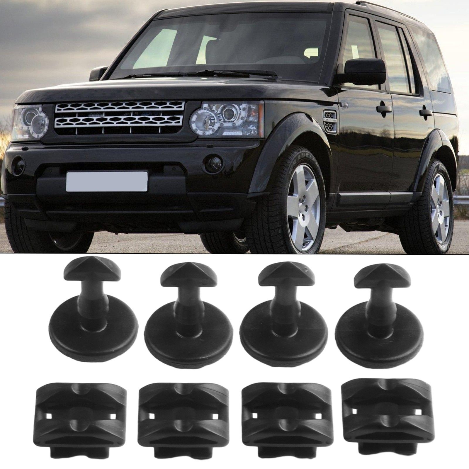 Клипсы нижней защиты бампера для Land Rover Discovery (HX685+HX686) 4 комплектов