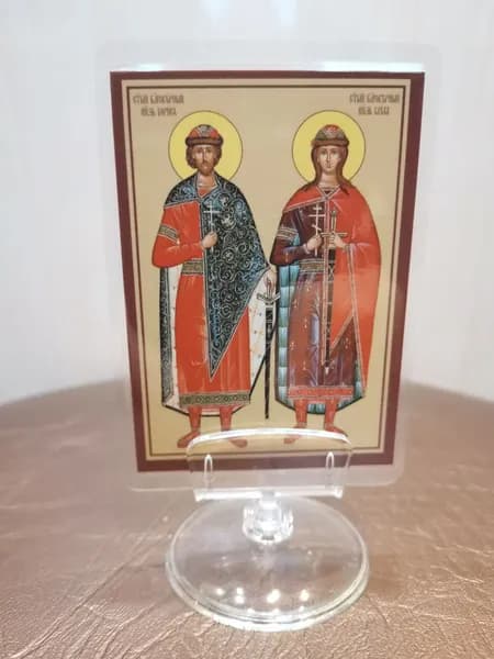 Настольная икона князьям Борису и Глебу