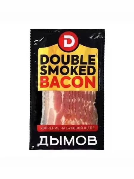 Бекон сырокопченый Дымов Double Smoke нарезка 200 г