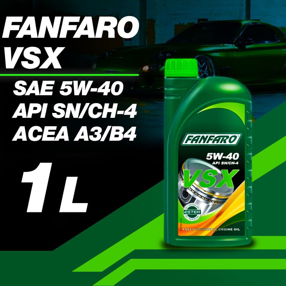 FANFARO VSX 5W-40 Масло моторное, Синтетическое, 1 л