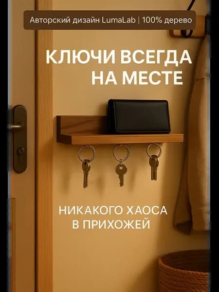 Ключница настенная лофт современная для дома