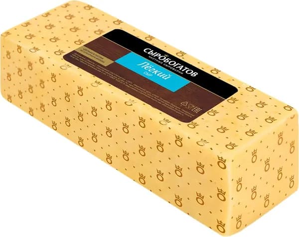 Сыр СЫРОБОГАТОВ Легкий 25%, без змж, весовой, 0.3 кг