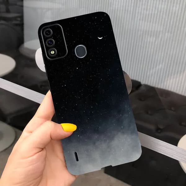 Задняя крышка корпуса мобильного телефона Itel A48, ITELA48, матовый мягкий силиконовый ТПУ, противоударный, защита камеры