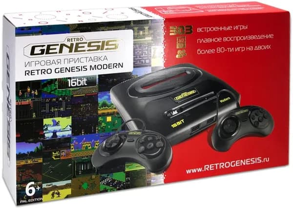 Игровая консоль SEGA Retro Genesis Modern (303 встроенных игры) (ConSkDn130)