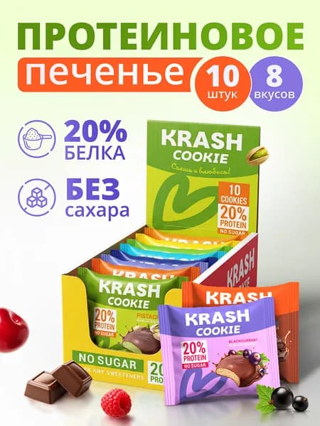 Полезное протеиновое печенье без сахара