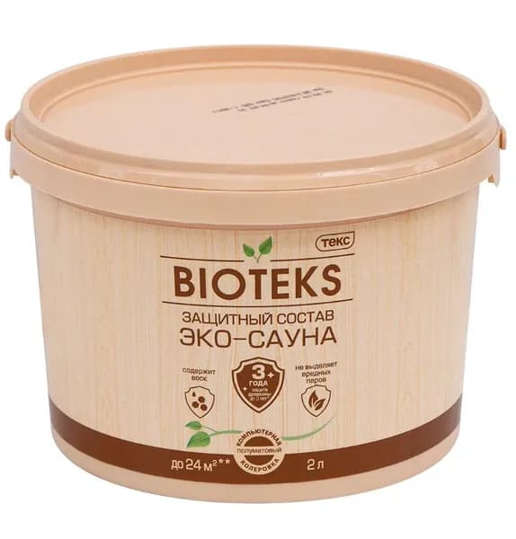 Защитный состав Текс Bioteks Эко-Сауна 2 л