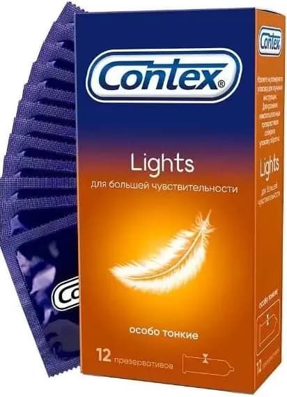 CONTEX Lights Презервативы ультратонкие 12 шт