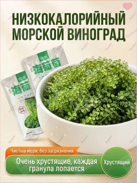 Морской виноград Уми Будо зеленая икра водорослей для здоровья, вкусный и полезный натуральный продукт