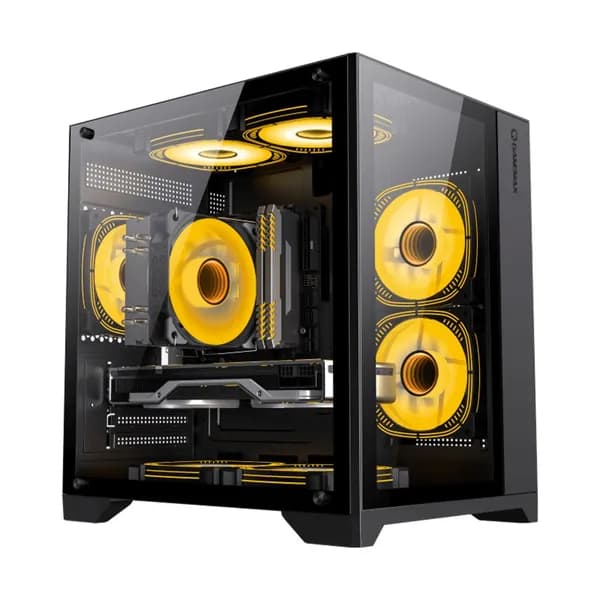 Компьютерный корпус GAMEMAX Infinity Mini 3 ARGB Fans + Controller Black