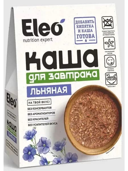 Каша Eleo Льняная для завтрака без сахара Специалист 200г