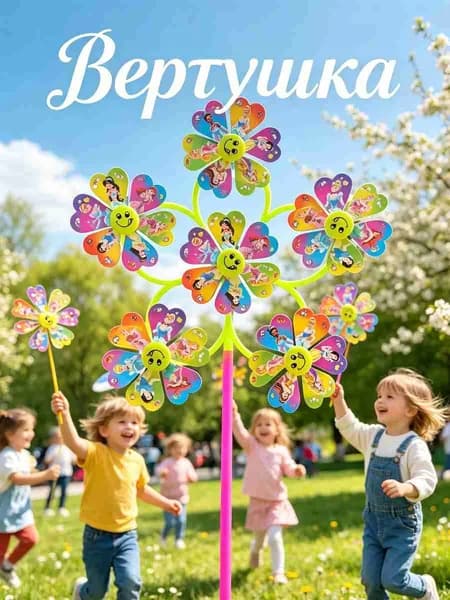 Ветряная мельница, наружное украшение сада, детская ручная пластиковая ветряная мельница, 1 шт