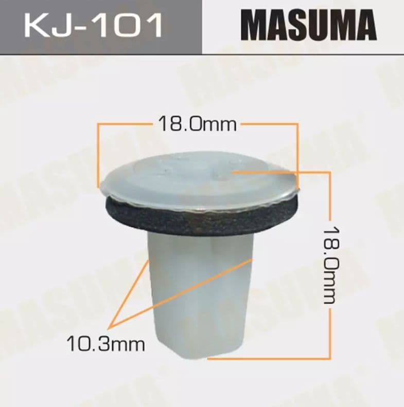 Клипса пластмассовая KJ-101