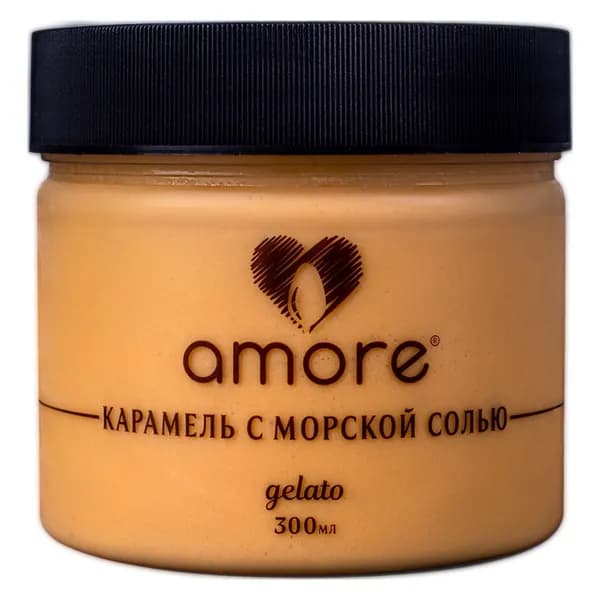 Мороженое молочное Amore Карамель с морской солью, 250г