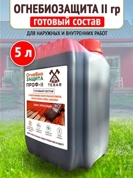 Пропитка для дерева OгнеБиозащита Tesar ПРОФ-II 5 л