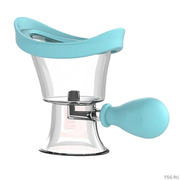 Многоразовая силиконовая ёмкость с ручным насосом для промывания глаз