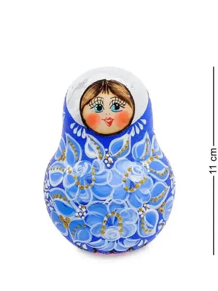 Неваляшка "Грушенька" авторская расписная кукла