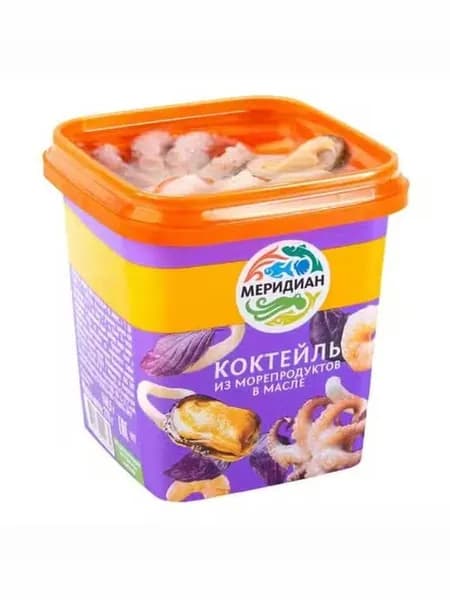 Морской коктейль Меридиан в масле охлажденный 270 г